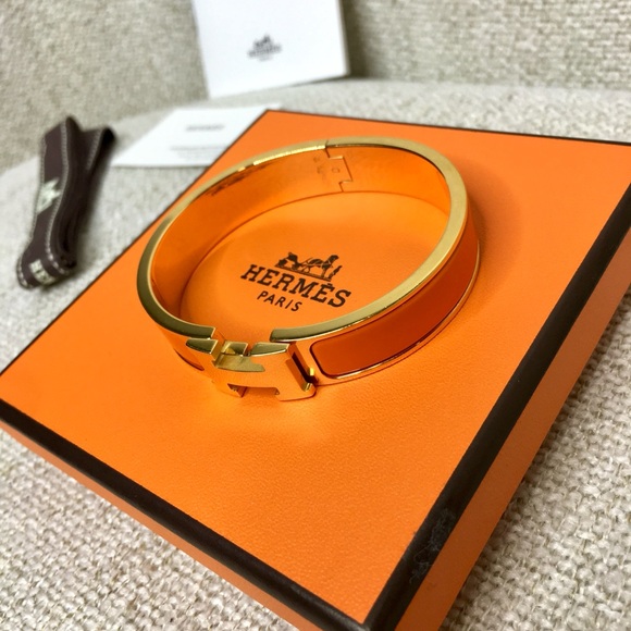 authentic HERMES Enamel Clic Clac H bracelet PM size - Picture 7 of 16
